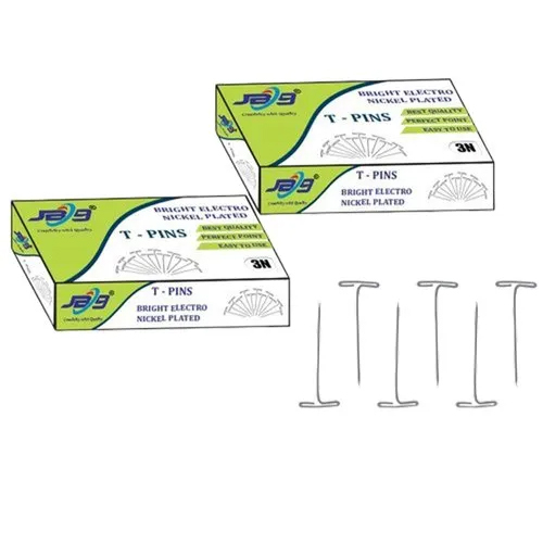 50 GM T Pins - Steel Material, Weight 50 Grams | High Quality for Reliable Paper Holding