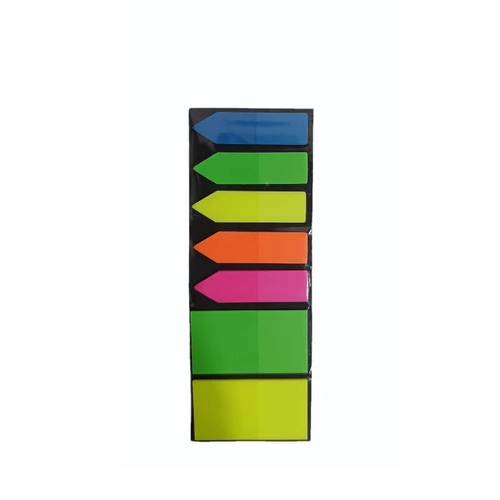 Paper Cover Fluorescence Sticky Notes Bookmark - Paper Material, 1.5x2 Inch Size | Vibrant Colors, Easy to Peel Sticky Feature