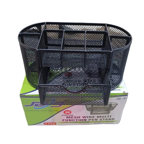 Mesh Wire Multi Function Pen Stand - Durable Metal Compact Design | Lightweight Stylish Mesh Holds Pens and Office Supplies
