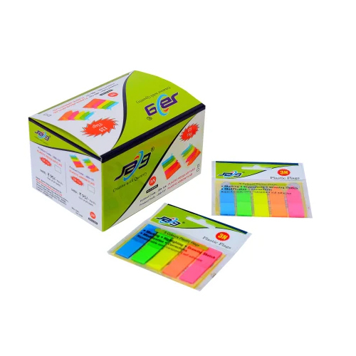 JB9-127 Arrow Flag Plastic - Durable Plastic, 45x12mm | Easy to Carry, Flag Shape Design for Note-Making and Organization