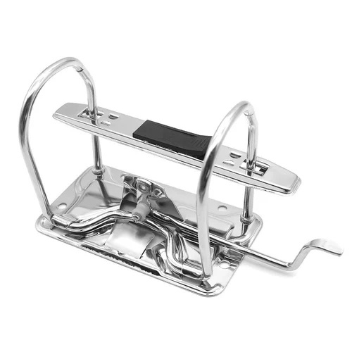 Lever Arch File Clip - Mild Steel, 5x3 inches, Silver | Essential Component for Organizing and Securing Documents in Box Files