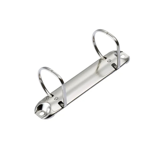 2D Ring Clip File - Mild Steel Material, Silver Color | D-Ring Design, Ideal for Document Organization in Box Files