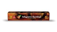 Mysore Sandal Mosquito Repellent Stick - Eco-friendly Bamboo, Round Shape , Incense Holder Included, Aromatic Sandalwood Fragrance
