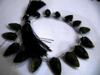 Natural Labradorite leaf shape 10-20mm Beads Sold Per strand 9 inches long