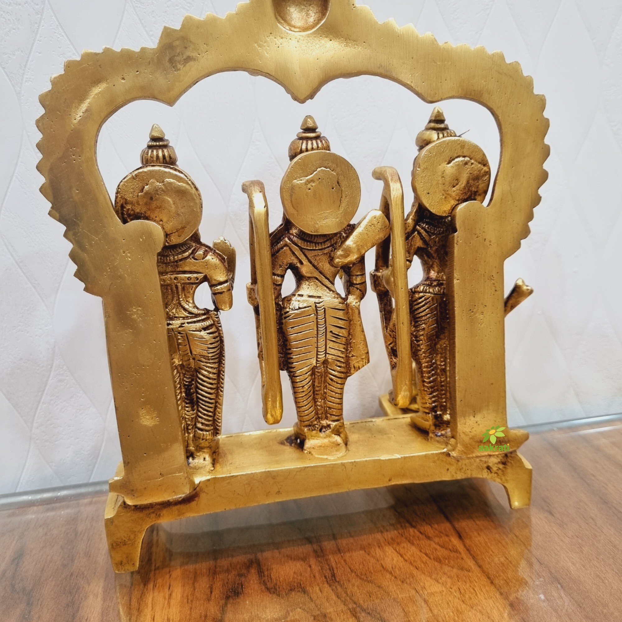 Aakrati Brass Ram Darbar Statue| Lord Ram with Sita Ma, Laxman ji & Hanuman Ji| Temple Dcor