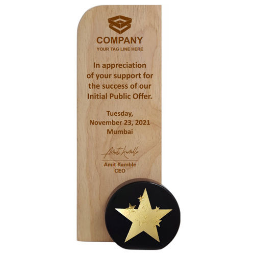 Ssc W 9127 Wooden Trophies - Size: Custom