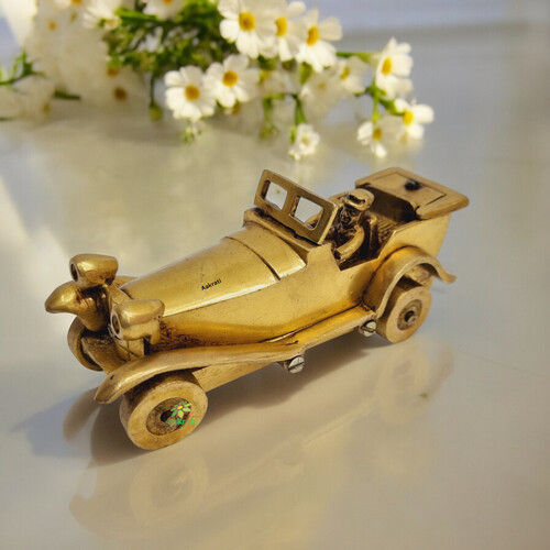 Aakrati Brass Vintage Car Figurine| Collectable Figurine| Decorative Items| Table DA ACcor