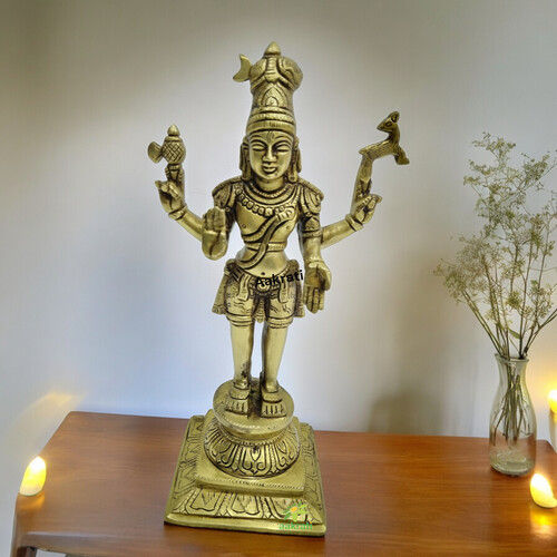 Lord Mahadev Brass Statue Made By Aakrati| Made in 100 % Brass| Lord Shiva Idol| Temple Dcor