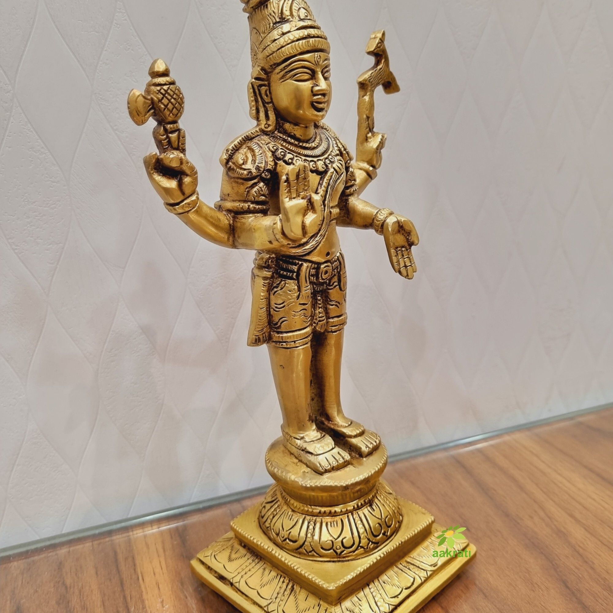 Lord Mahadev Brass Statue Made By Aakrati| Made in 100 % Brass| Lord Shiva Idol| Temple Dcor