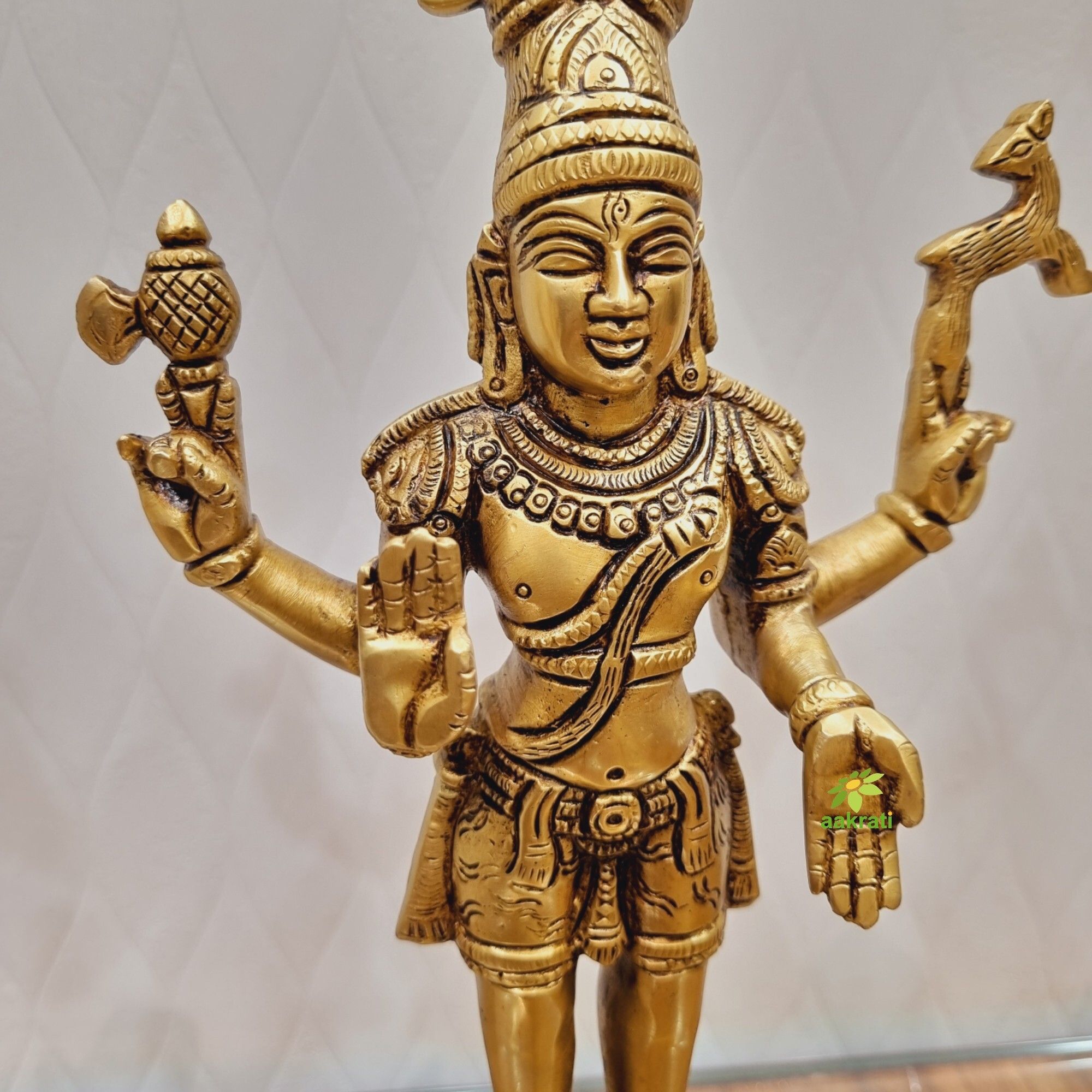 Lord Mahadev Brass Statue Made By Aakrati| Made in 100 % Brass| Lord Shiva Idol| Temple Dcor