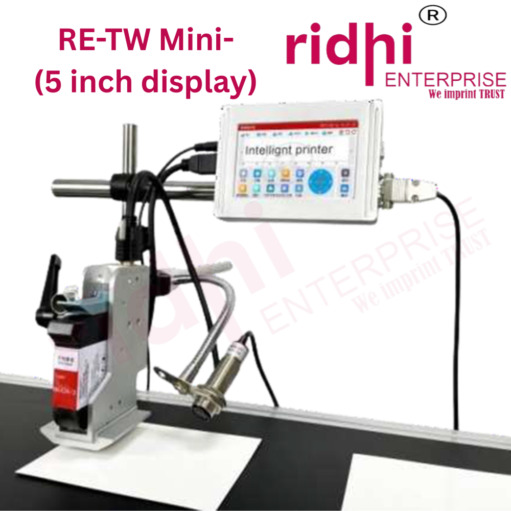Ridhi Automatic Batch Coding Machine - Color: Grey