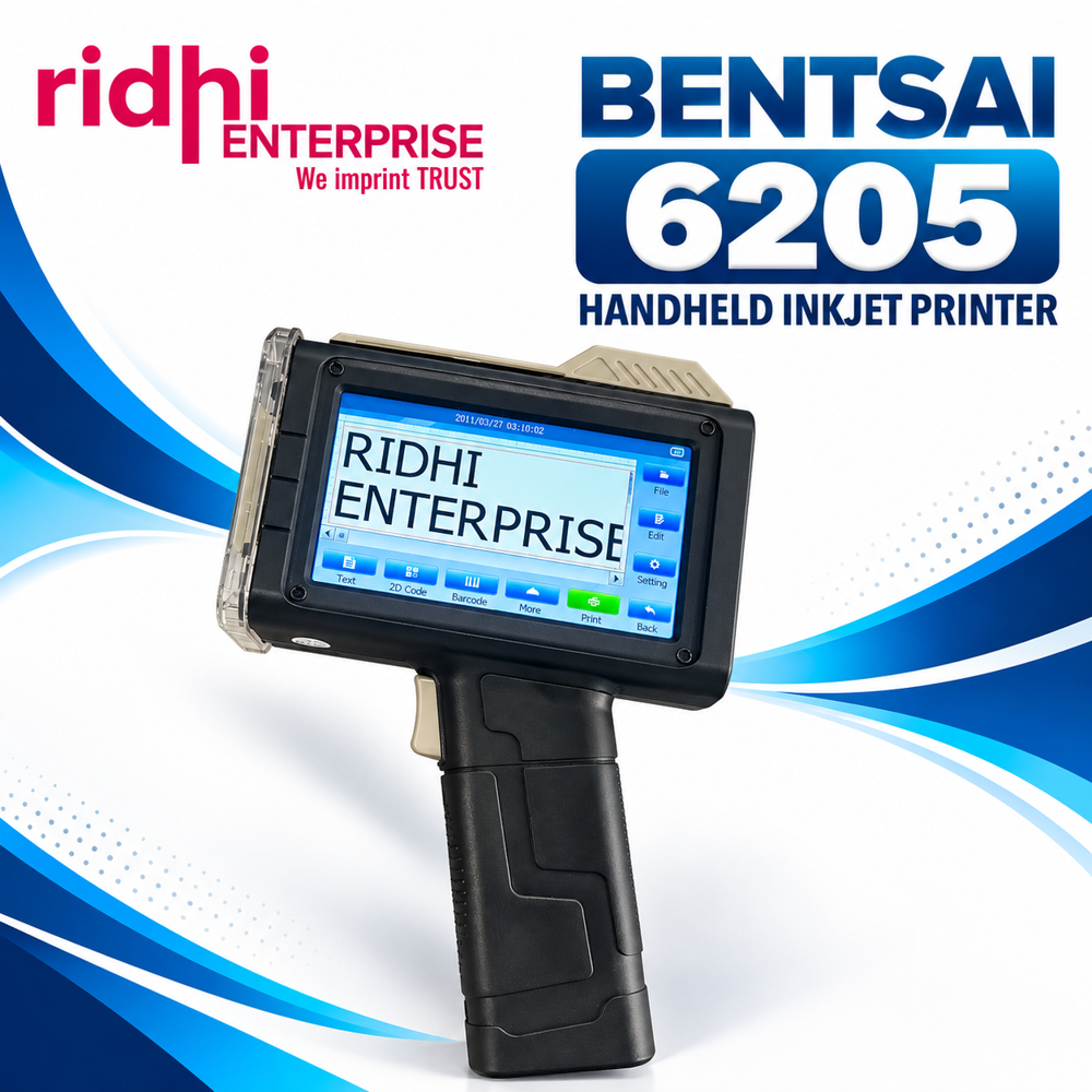 Barcode and QR Code Printing Bentsai 6205 Handheld Inkjet Printer