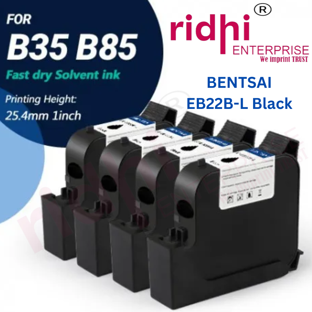 RIDHI BENTSAI EB22BL 1 INCH SOLVENT BLACK CARTRIDGE