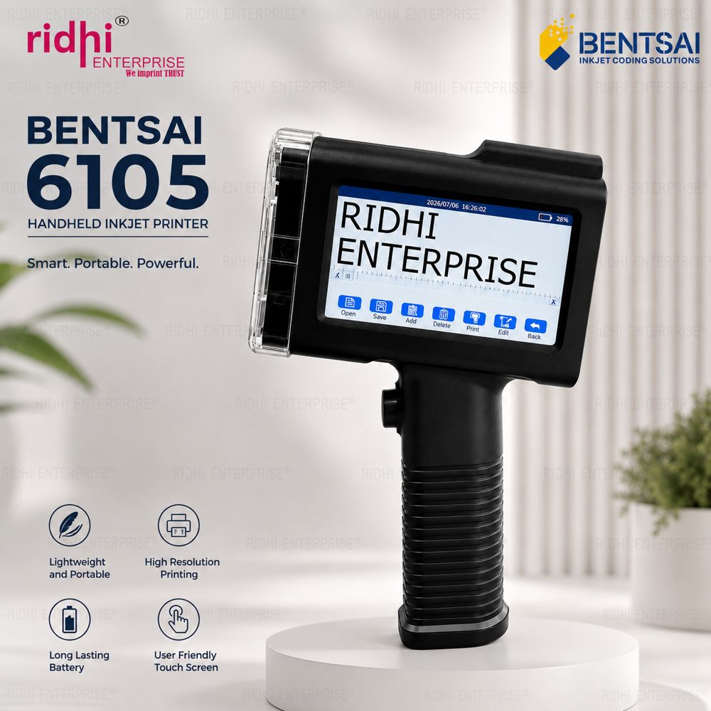 Ridhi Inkjet Printer For Pet Bottles And Batch Coding - Color: Black