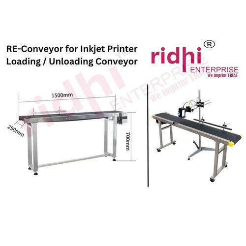 Silver Ridhi 0.5 Hp Inkjet Printer Conveyor