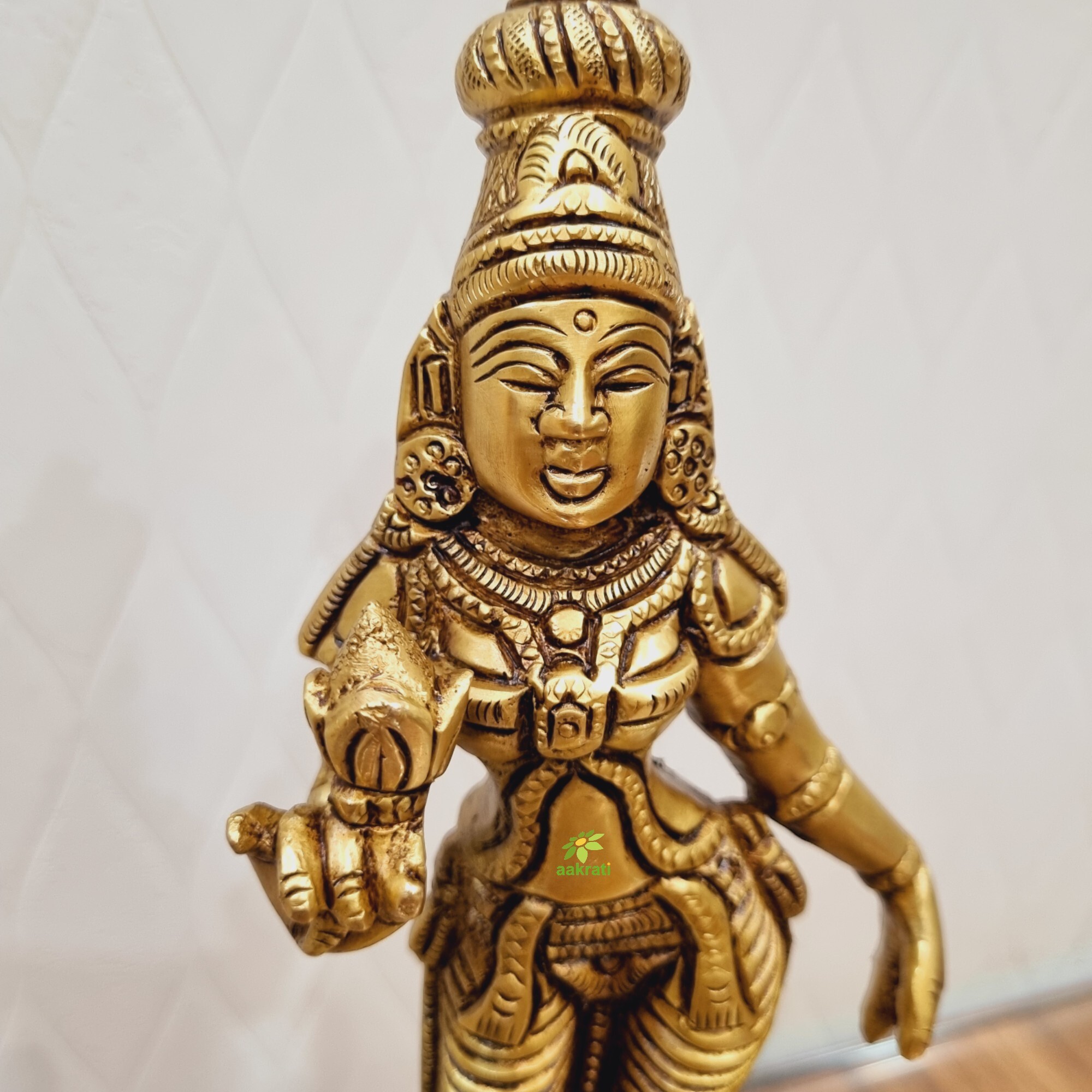 Goddess Parvati Idol Made in 100% Brass By Aakrati| God Idol| Mata Parvati Brass Statue|