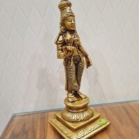 Goddess Parvati Idol Made in 100% Brass By Aakrati| God Idol| Mata Parvati Brass Statue|