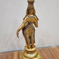 Goddess Parvati Idol Made in 100% Brass By Aakrati| God Idol| Mata Parvati Brass Statue|