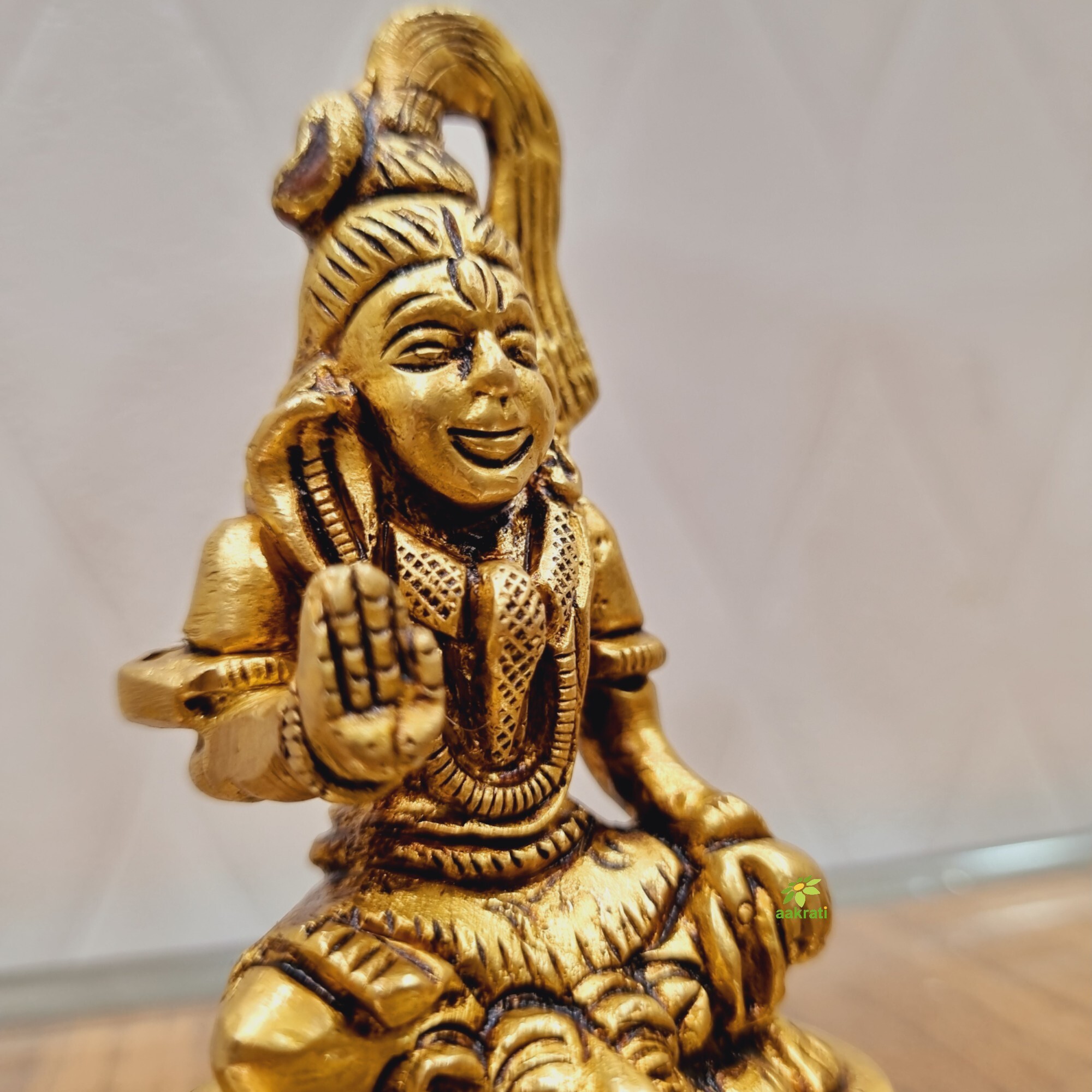 Aakrati Brass Lord Mahadev Statue with Jata on his head| Lord Shiva| Home Dcor