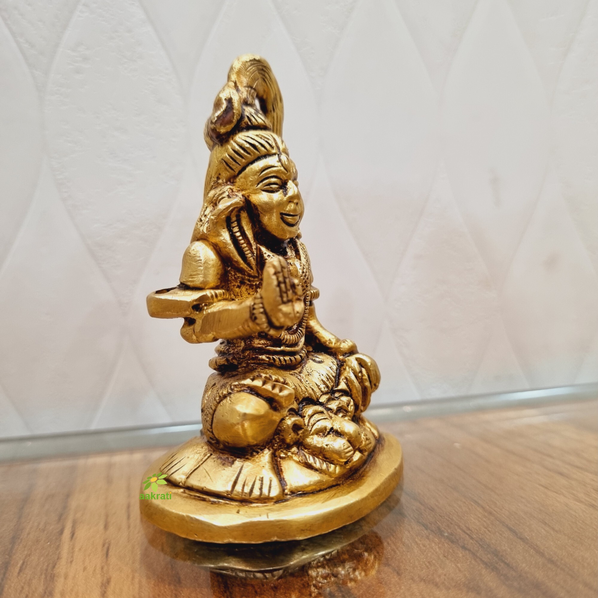 Aakrati Brass Lord Mahadev Statue with Jata on his head| Lord Shiva| Home Dcor