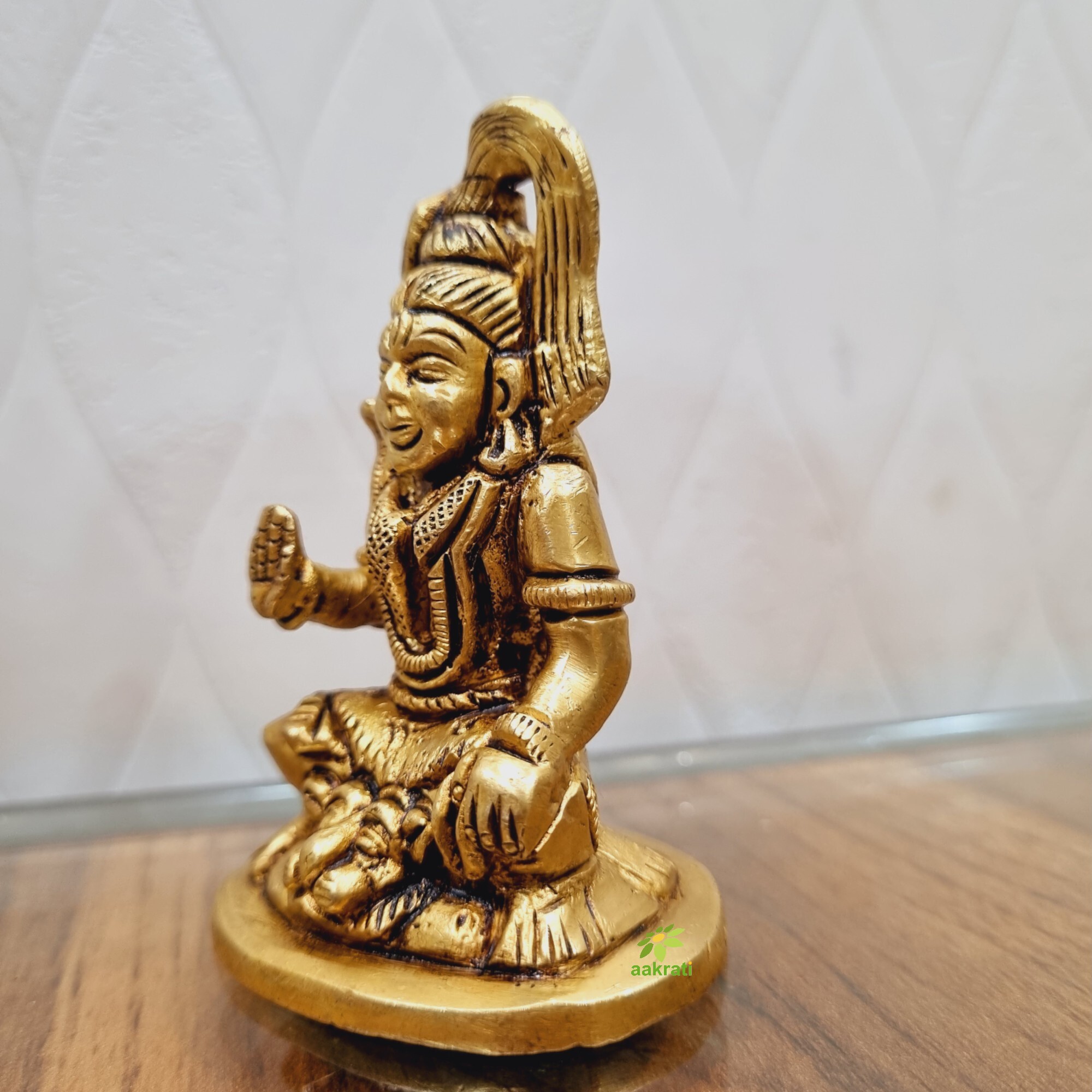 Aakrati Brass Lord Mahadev Statue with Jata on his head| Lord Shiva| Home Dcor