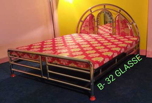 B-32 ( GLASSES ) STAINLESS BED ONLY FRAME