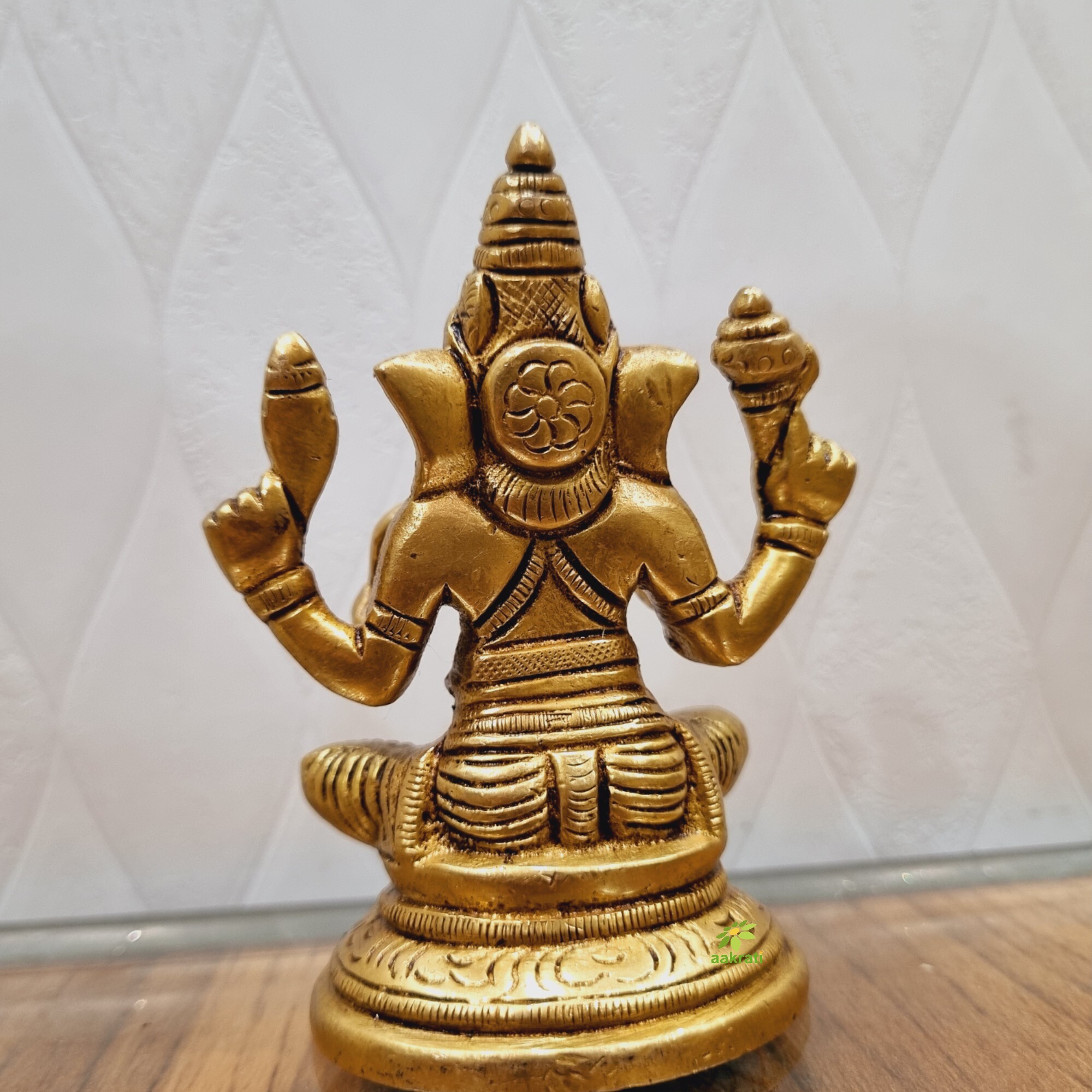 Aakrati Brass Ganesh Statue in Sitting Position| Ganesh Idol| Temple Dcor