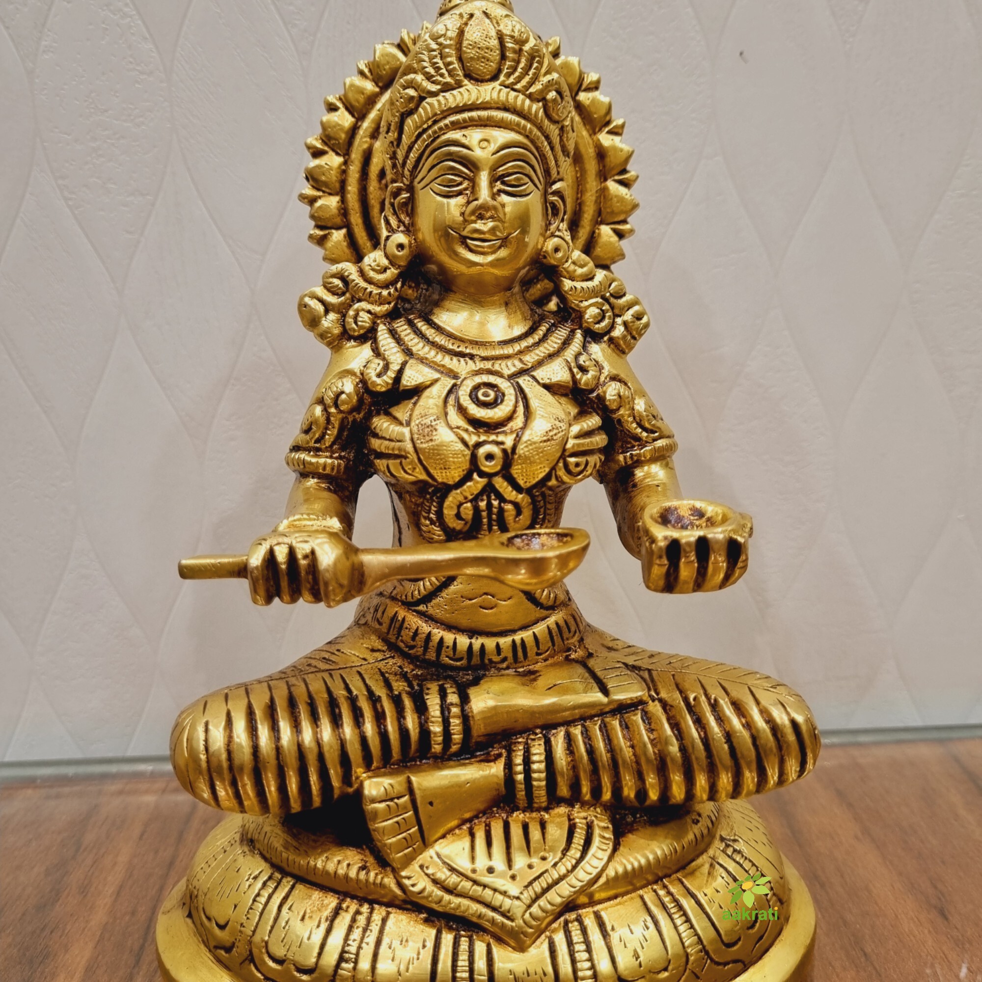 Ma Annpurna Brass Statue Made in 100% Brass By Aakrati| Goddess Annpurna| Temple Decor