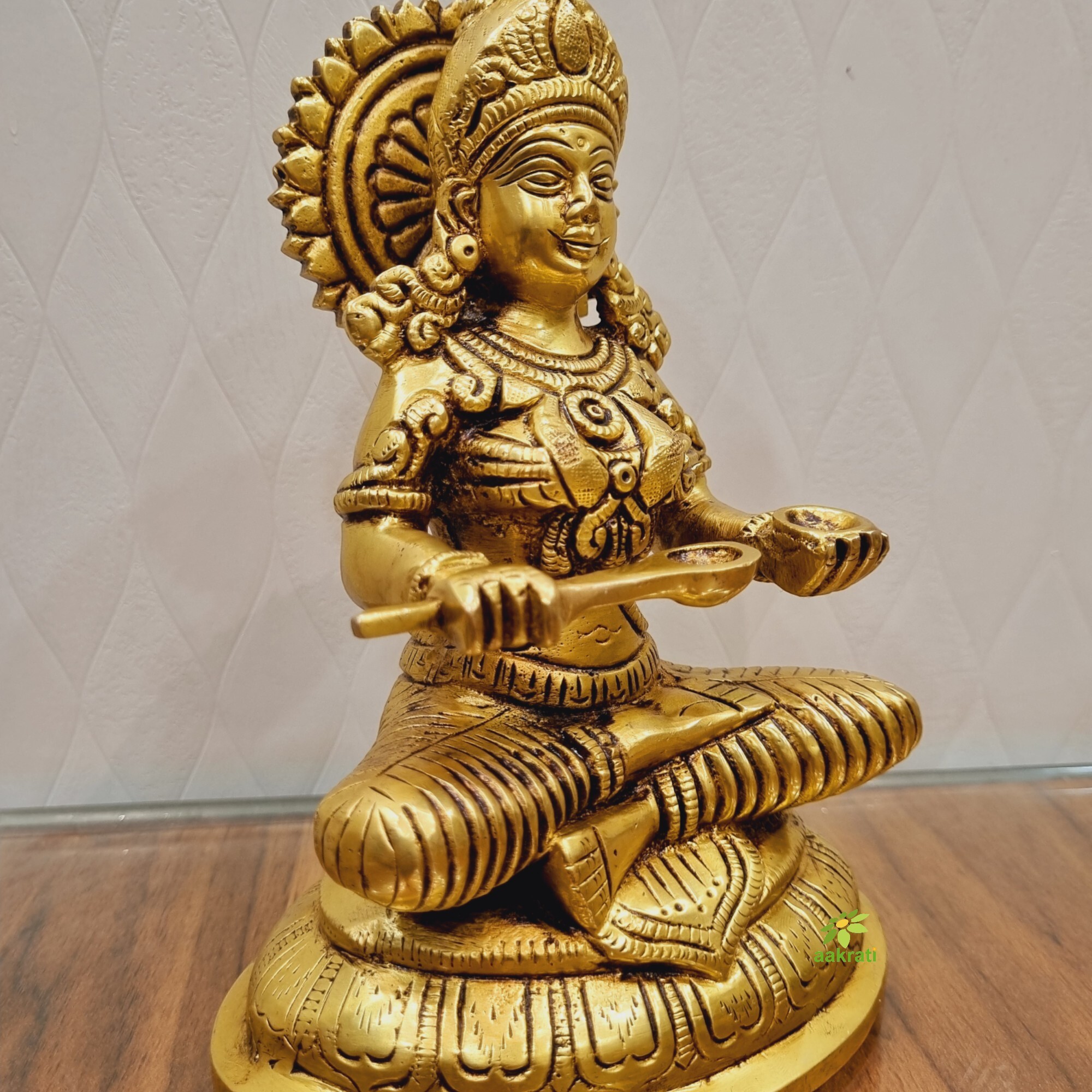 Ma Annpurna Brass Statue Made in 100% Brass By Aakrati| Goddess Annpurna| Temple Decor