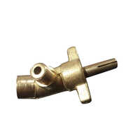 Brass Gas Cock For Commercial Use - 2 Inch, Golden Color, High-quality Brass Material | Easy Flow Control, Durable Design, Warranty Included