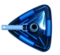 Deluxe Triangular Transparent Cast Iron Weighted Vacuum Head - Application: Pool