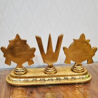 Aakrati Handcrafted Shankh Chakra Namah Puja Statue| Home & Temple Decor| Puja Essentials| Decorative Items