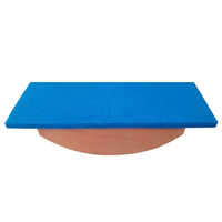 Wooden Fitness Board - 56l X 20w X 12.5h Cm, 1.8 Kg Lightweight Wood | Supports Legs, Ideal For Physiotherapy, Improves Balance & Core Strength