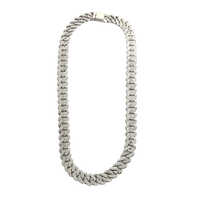 925 Sterling Silver Gold Hip-Hop Cuban Chain