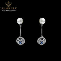 925 Sterling Silver Hanging Earrings - Standard Size, 6-7 Grams Weight | Elegant Design For Women, Perfect For Parties