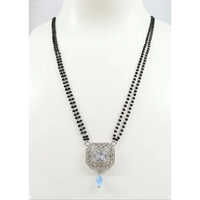 92.5 Sterling Silver Mangalsutra With Pendant