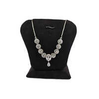 925 Silver American Diamond Light Weight Necklace