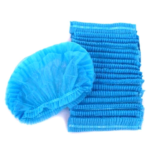 Non Woven Bouffant Blue Cap