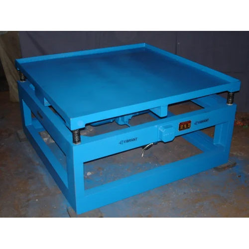 Blue Vibrating Table For Jumbo Bag Packing