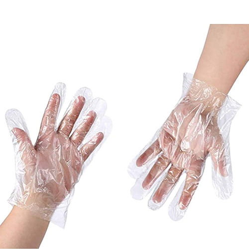 Transparent Plastic Hand Gloves