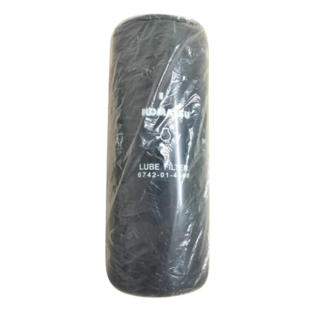 Komatsu Fuel Filter - High-Quality Black Round Design | Exceptional Performance for Industrial Use, Long-Lasting Durability