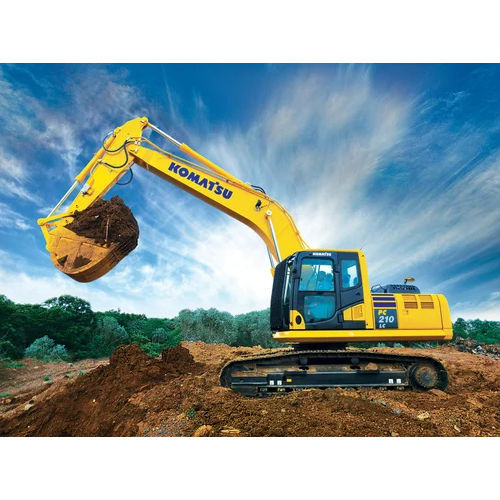 Yellow 210 Komatsu Excavator