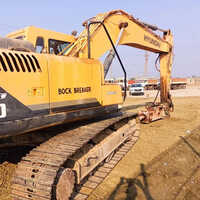 Ss Hyundai Excavator - Iron Wheel Loader, Bright Yellow Color, Semi-automatic Control System, Air Cooling, Hydraulic System