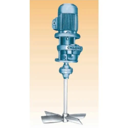 Blue Geared Drive Industrial Fluid Mixers