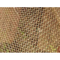 Brass Wire Mesh - Square Hole Design | Yellow Color Finish, Durable Construction For Versatile Industrial Applications
