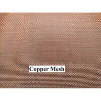 Copper Wire Mesh - Metal Alloy, Square Hole Design | Silver Finish, Durable Construction, Versatile Mesh Type