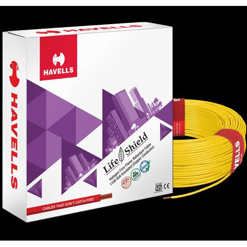 Havells Life Shield Hffr Yellow Cables Insulation Material: Fr Pvc