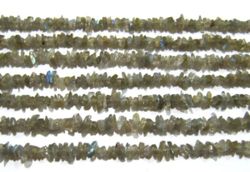 Natural Labradorite Irregular Shape Plain 4mm To 8mm Beads Strand 34''Long