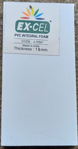 pvc integral foam white sheet code- J 1054