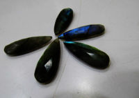 4 Pcs Set Natural Labradorite Blue Flashy Arrow Shape 1 inches long